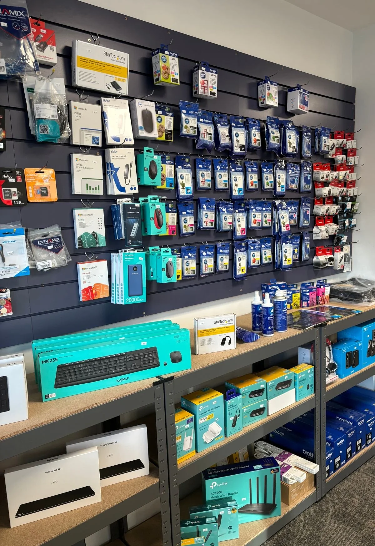 Accessories and consumables in store at Affordable Computers, Motueka