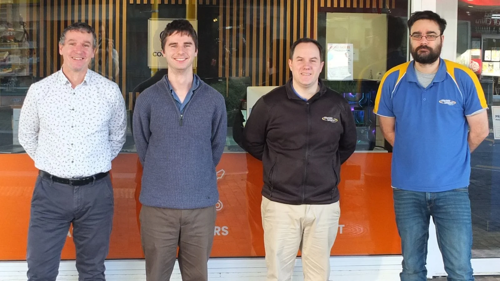 The Affordable Computers team outside the Motueka store
