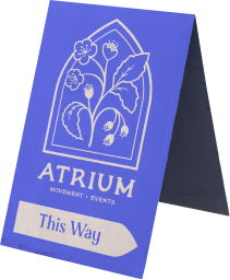 Atrium signage