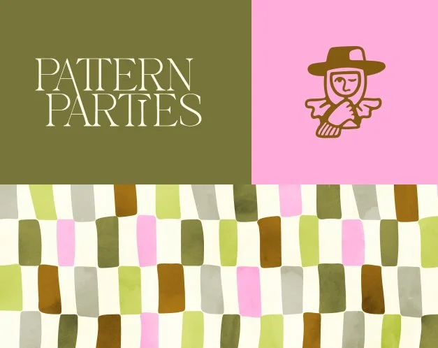 Brand design for local small business, Pattern Parties
