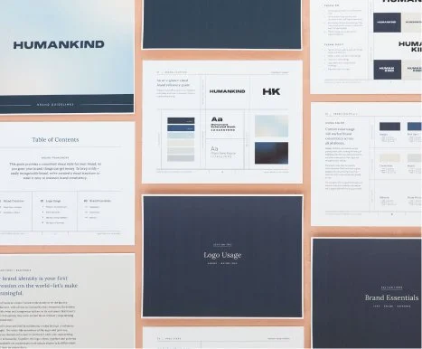Humankind brand identity presentation
