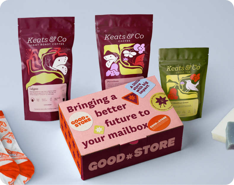 Keats & Co custom branded products and packaging