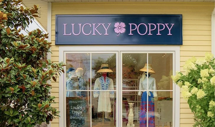 Lucky Poppy retail signage