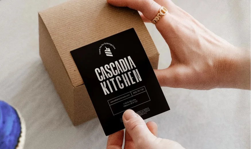Cascadia Kitchen packaging and label design