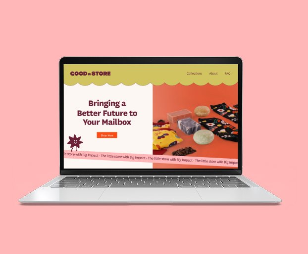 Good Store website mockup