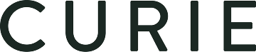 Curie deodorant wordmark logo in black