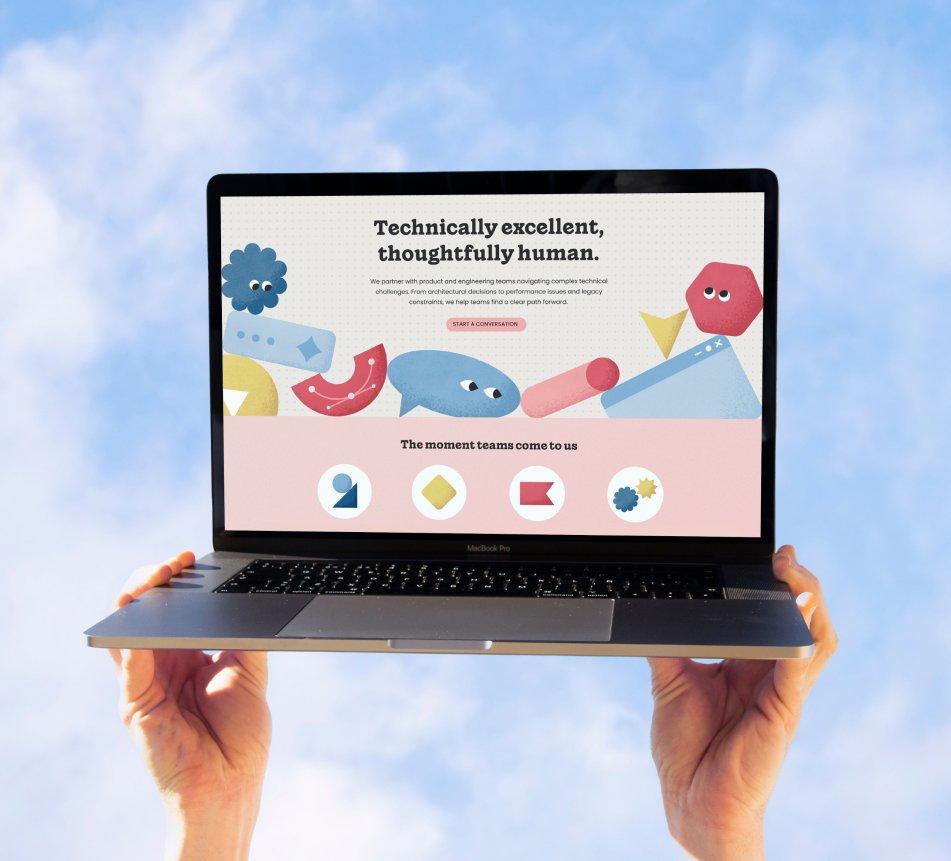Website mockup highlighting custom website design services