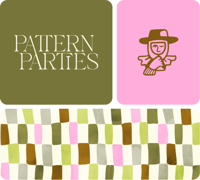 Pattern Parties brand mockups