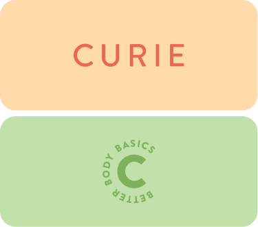Logo and brand design for personal care company Curie