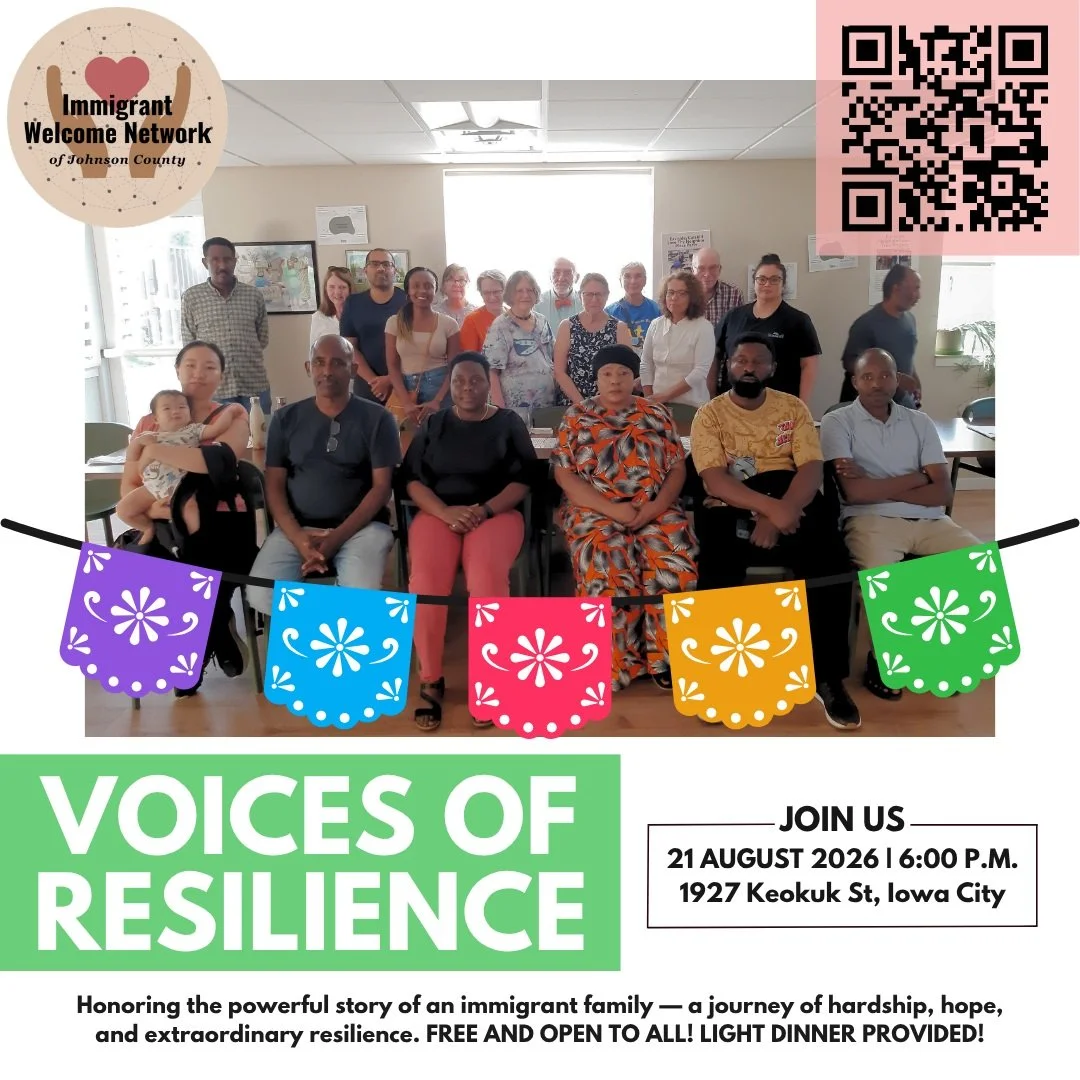 Join us for our monthly Voices of Resilience event this Friday, August 21st. Enjoy a meal, connect with your community, and hear the powerful story of an immigrant sharing their journey. Sign up using the link in our bio. We hope to see you there!

#
