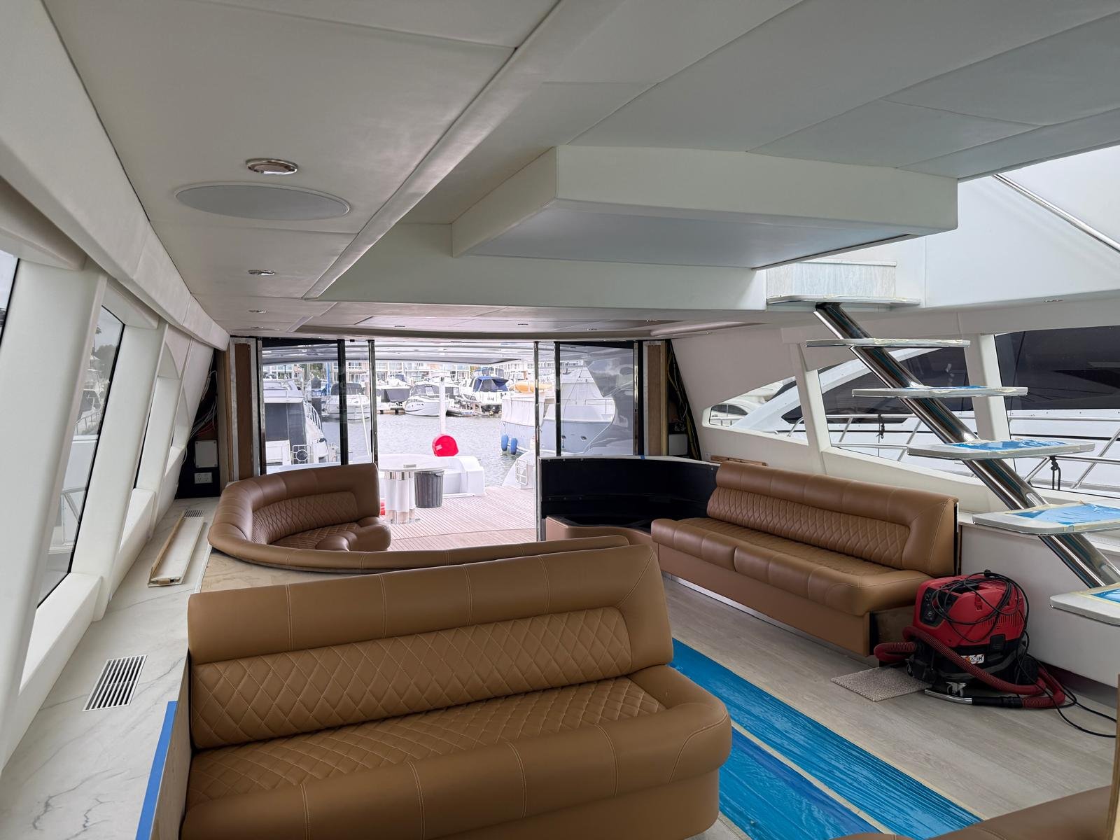 Luxury Warren Yachts undergoing refit and yacht management works