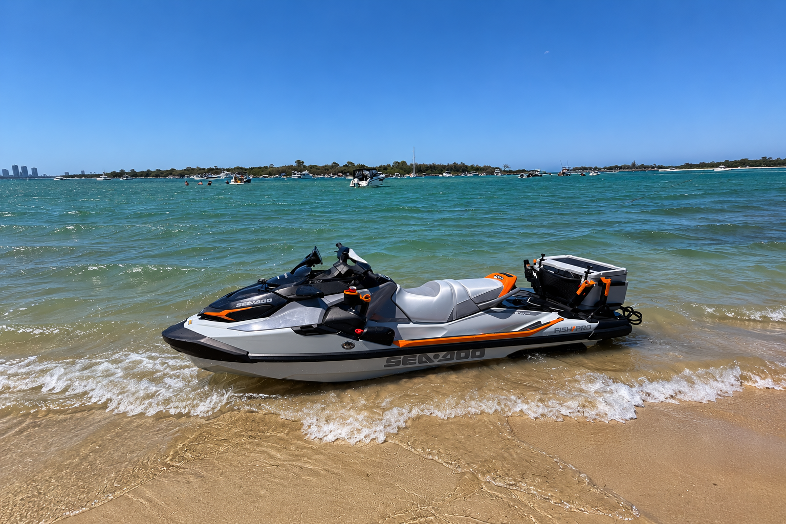 Harding Yacht Constructions Sea-Doo used for mobile marine services and on-water call-outs and support across the Gold Coast