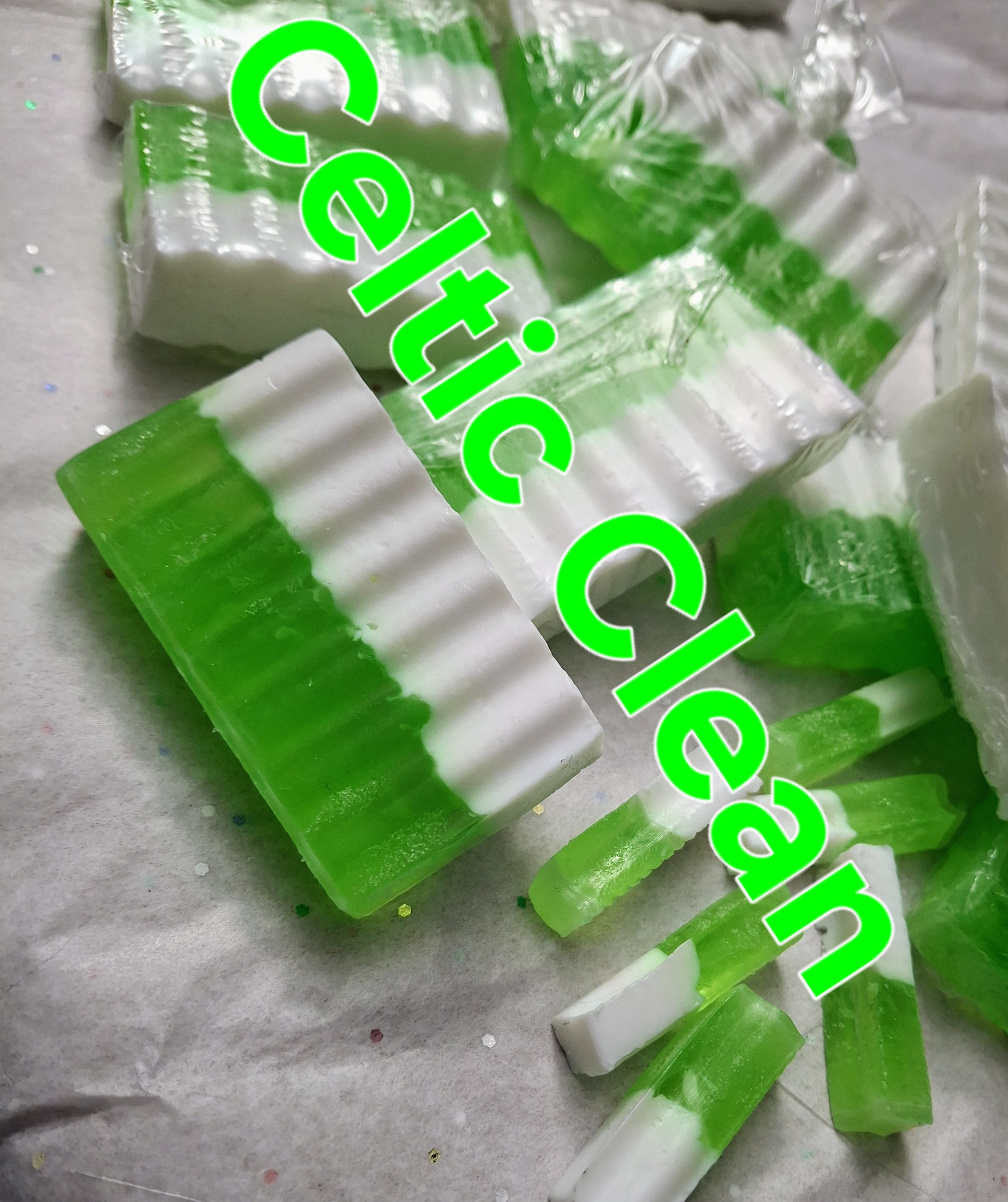 Celtic Clean: Clover & Oud scents in Hemp & Aloe Vera Soap Bases
