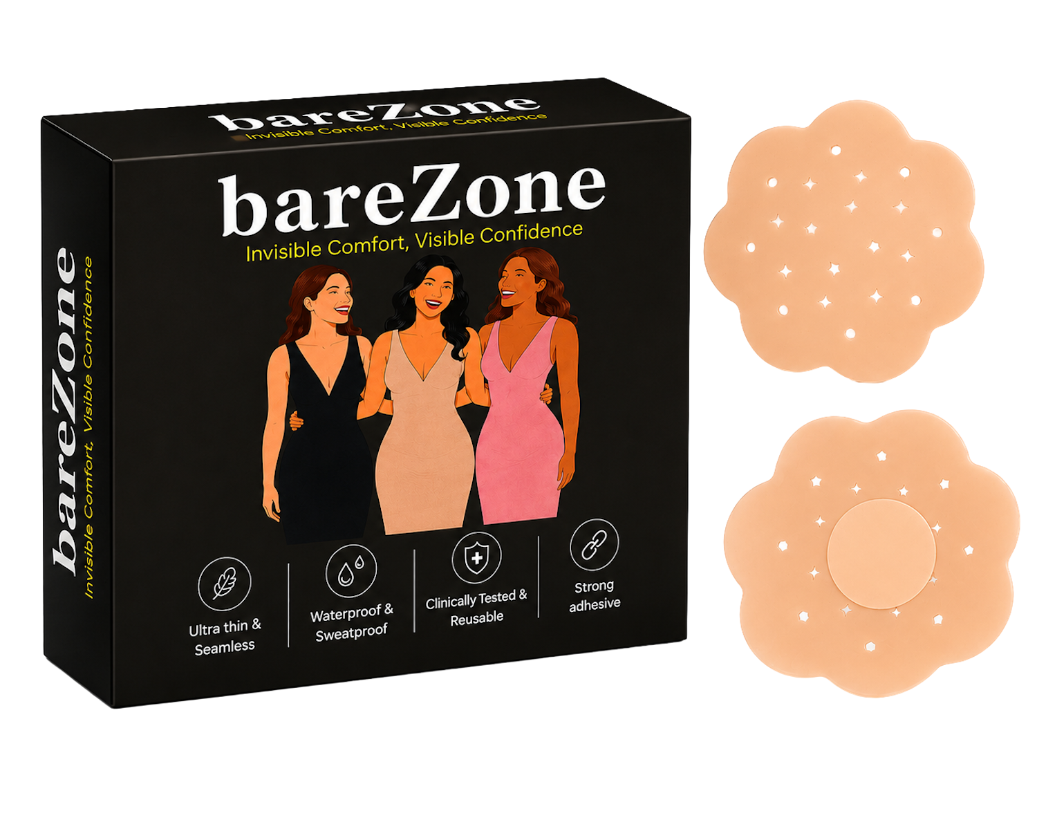 Breathable Flower Nipple Cover