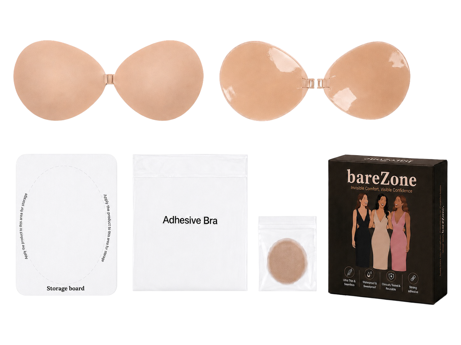 Silicone Round 3D Push Up Bra