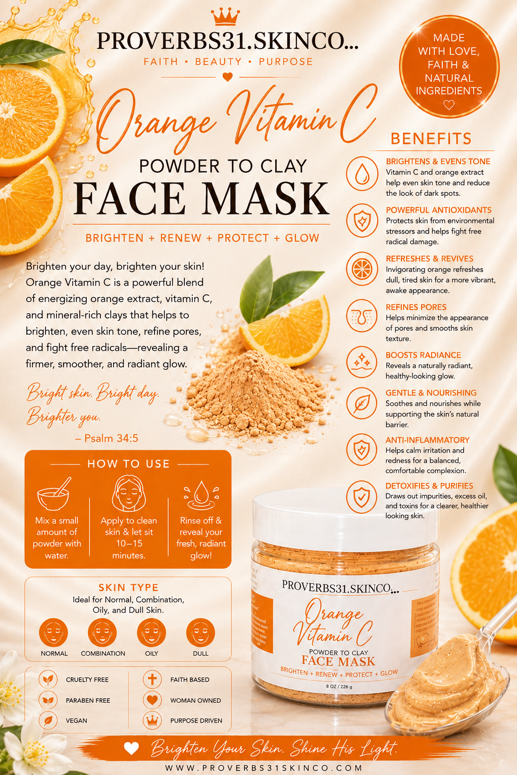 CUTIE VITAMIN C POWDER TO CLAY MASK
