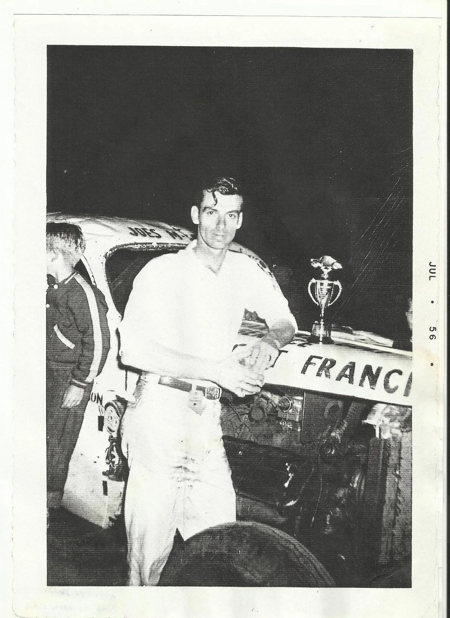 Jackson Motor Speedway Champ, 1956 (Photo courtesy of Donaldson family) 