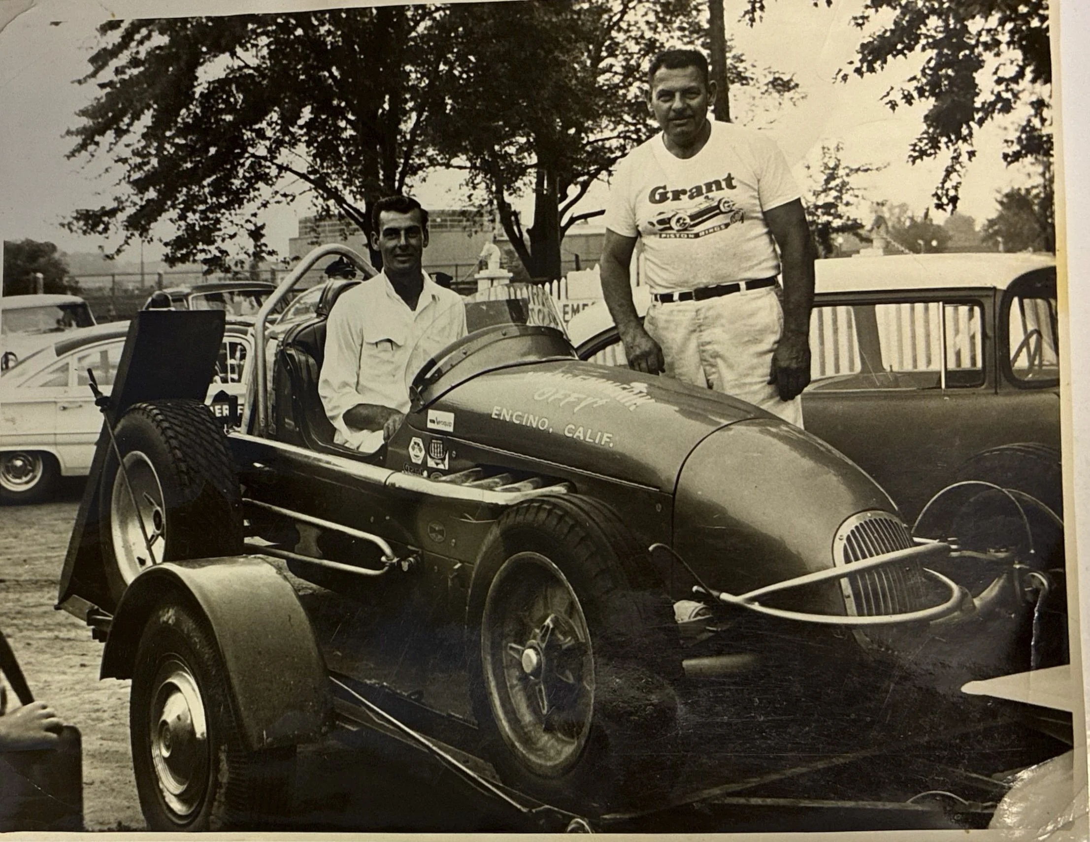 Ralph in his Midwest Champion Sprint Car, ca. 1960 (Photo courtesy of Michigan Motor Sports Hall of Fame) 