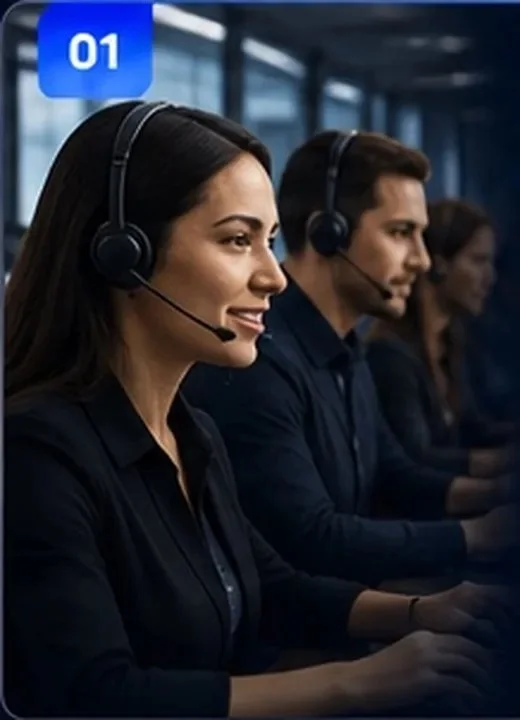 Dedicated Roofing Appointments call center team providing contractor appointment setting, lead qualification, and customer communication services