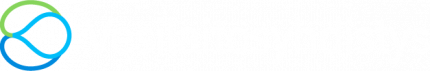 Vesilaitosyhdistyksen logo, jossa sininen ja vaaleansininen pyöreä kuvio ja suomenkielinen teksti 'Vesilaitosyhdistys'.