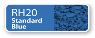 Label for standard blue water in a bottle or container