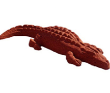 Rubber crocodile toy