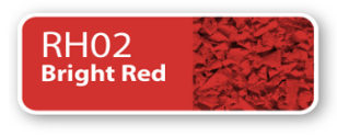 Label showing RHO2 Bright Red paint color
