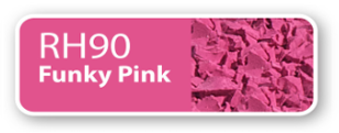 Label with pink background reading 'RH90 Funky Pink'