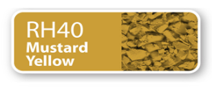 Label for mustard yellow color, showing mustard yellow pigments