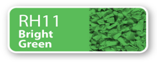 Green label with white text reading 'RH11 Bright Green'