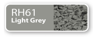 Color label reading 'RH61 Light Grey' with a textured swatch of light grey color.