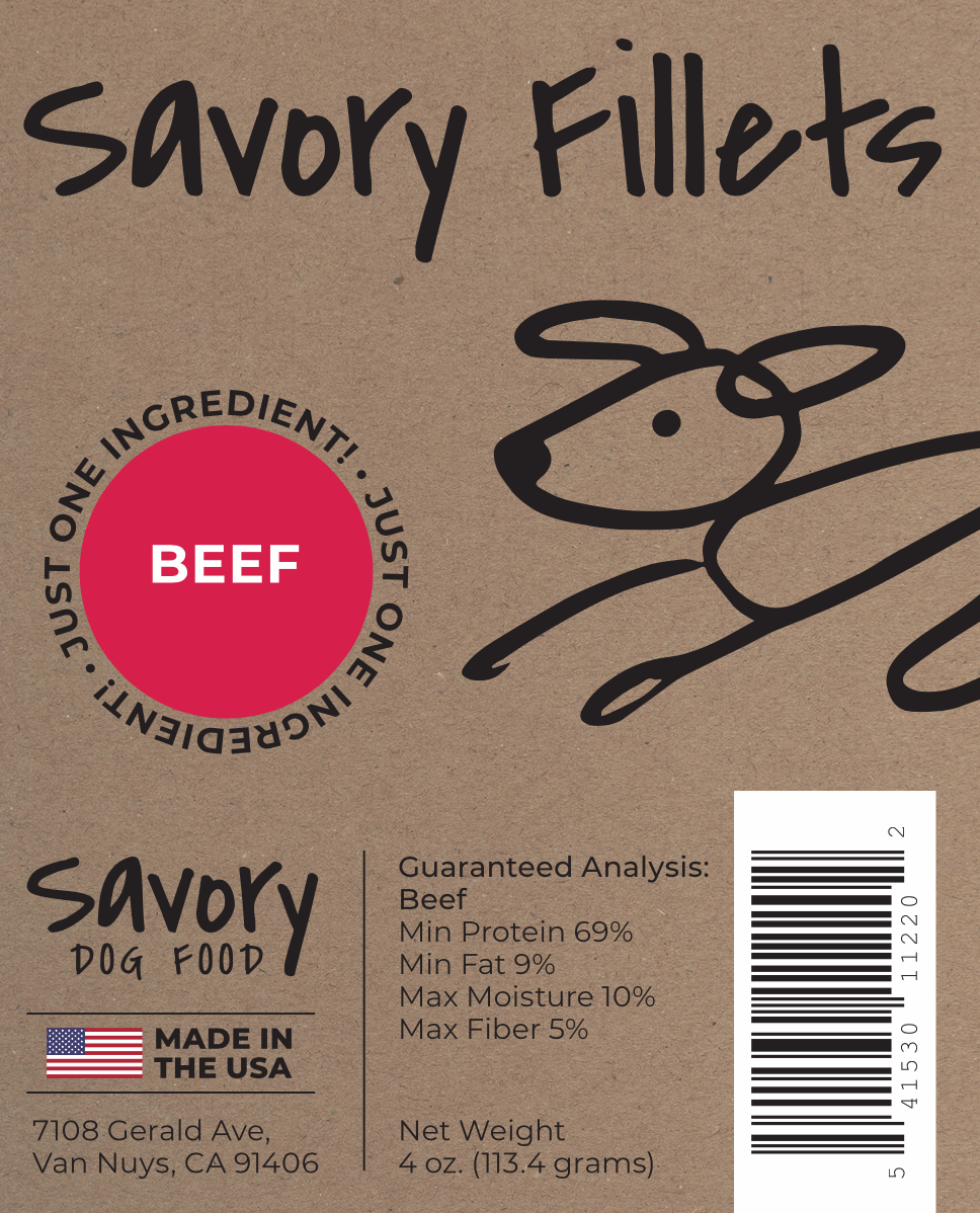 Beef Fillets - Single Ingredient Dog Treats