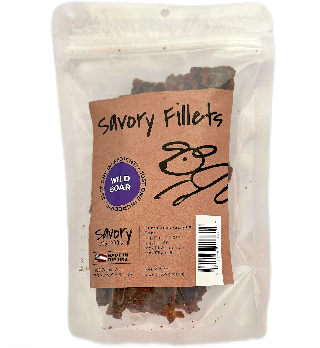 Wild Boar Fillets - Single-Ingredient Dog Treats