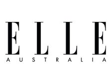 ELLE Australia magazine logo with large black letters spelling 'ELLE' and smaller letters spelling 'Australia' beneath