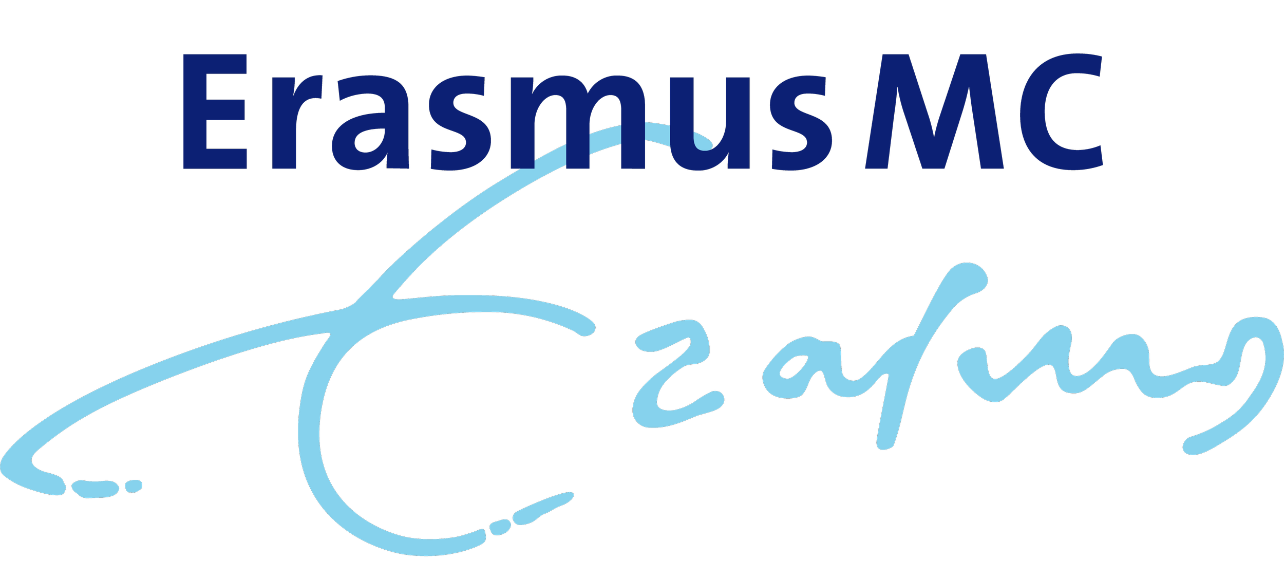 Erasmus MC Academy logo with a stylized light blue whale and dark blue text.
