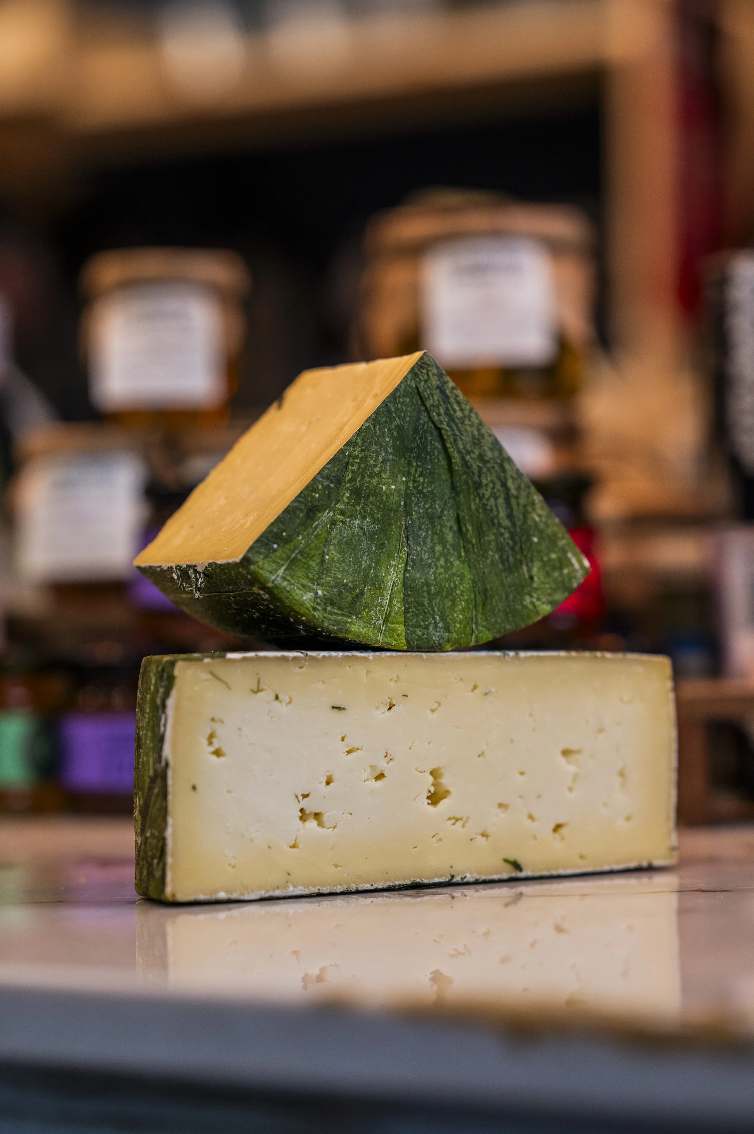 Wild Garlic Yarg Big Cheese.JPG