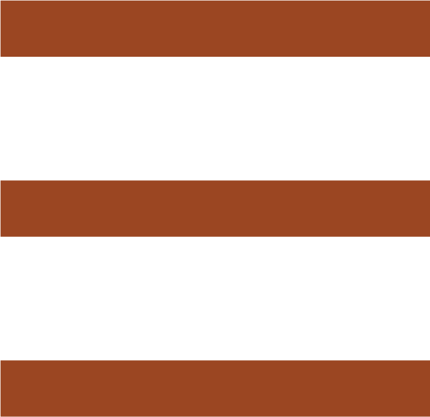 Horizontal striped pattern with two brown stripes at the top and bottom and a white stripe in the middle.
