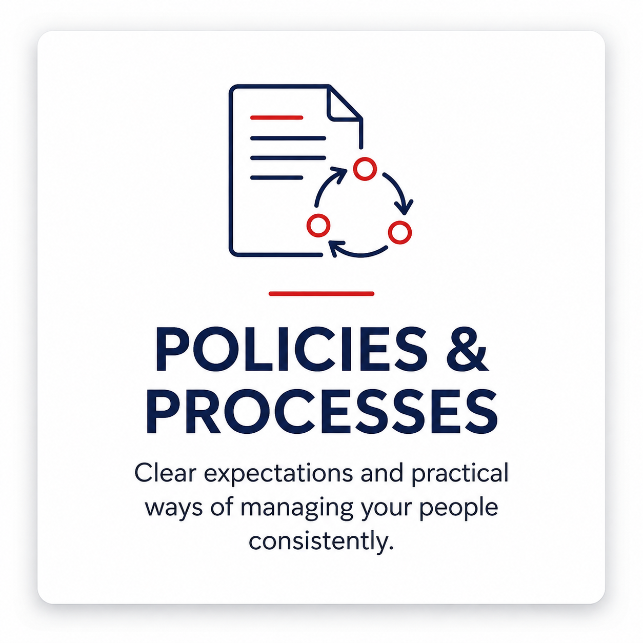 HR policies and processes for managing employees consistently