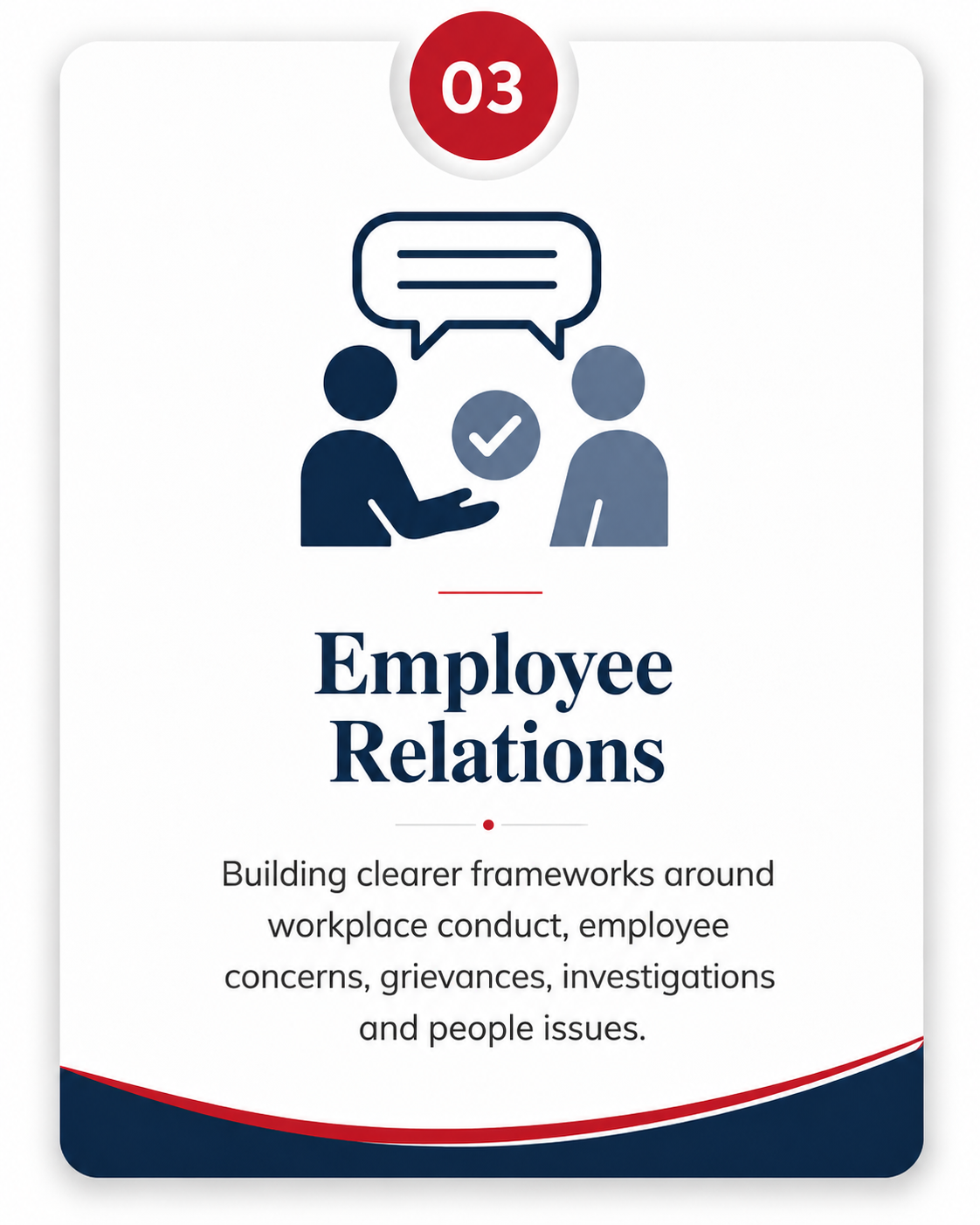 Employee relations framework for grievances, investigations and workplace issues