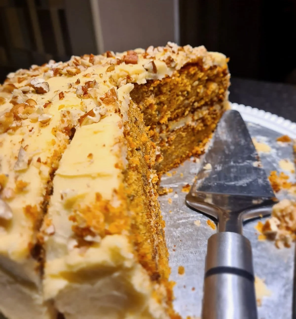 Carrot Cake Sliced 