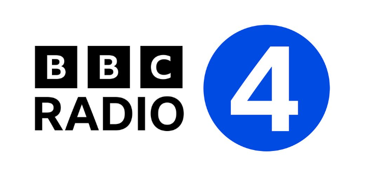 BBC Radio 4 logo with the text 'BBC Radio' in black and the number 4 inside a blue circle.