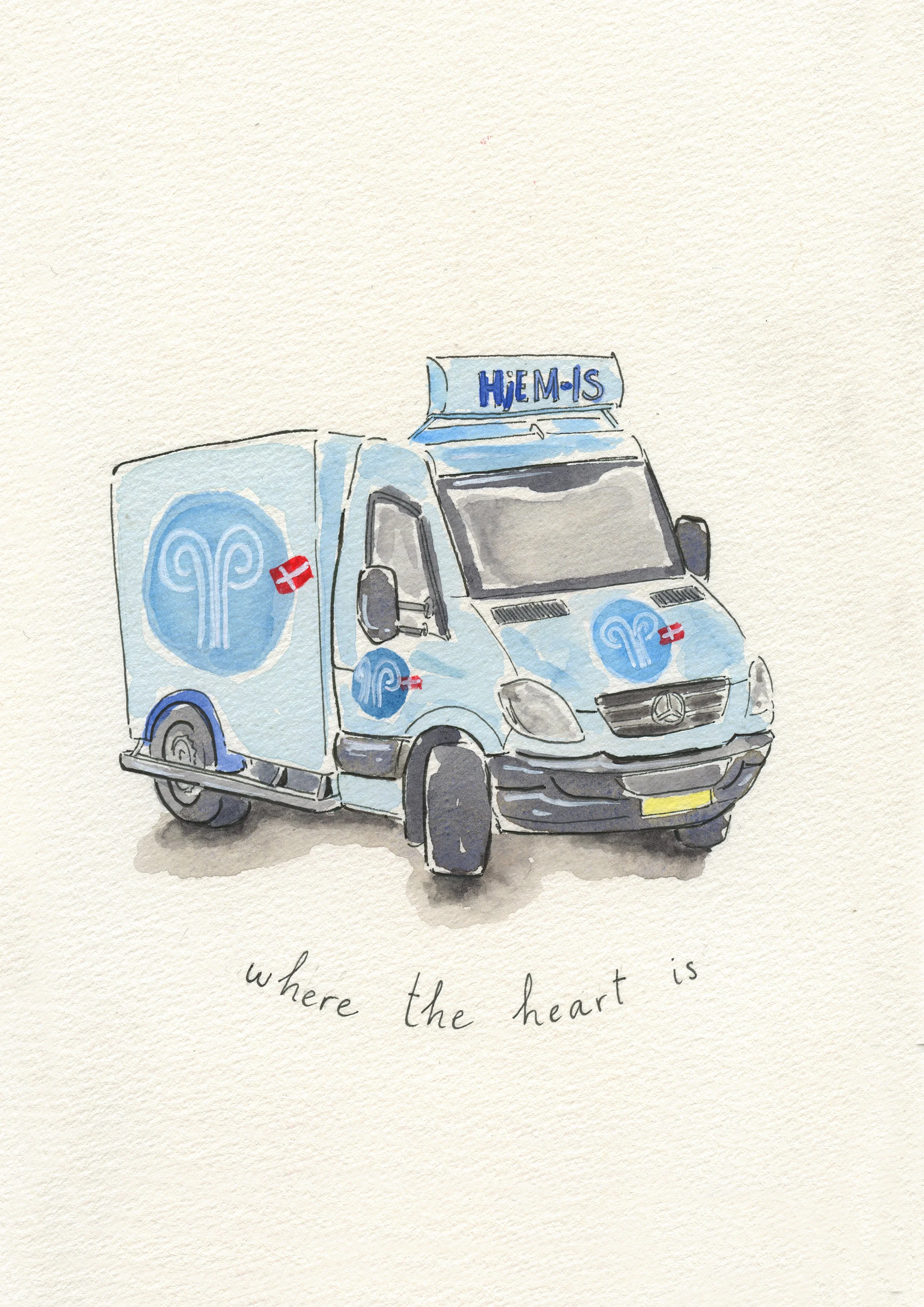 Hjem Is Greeting Card