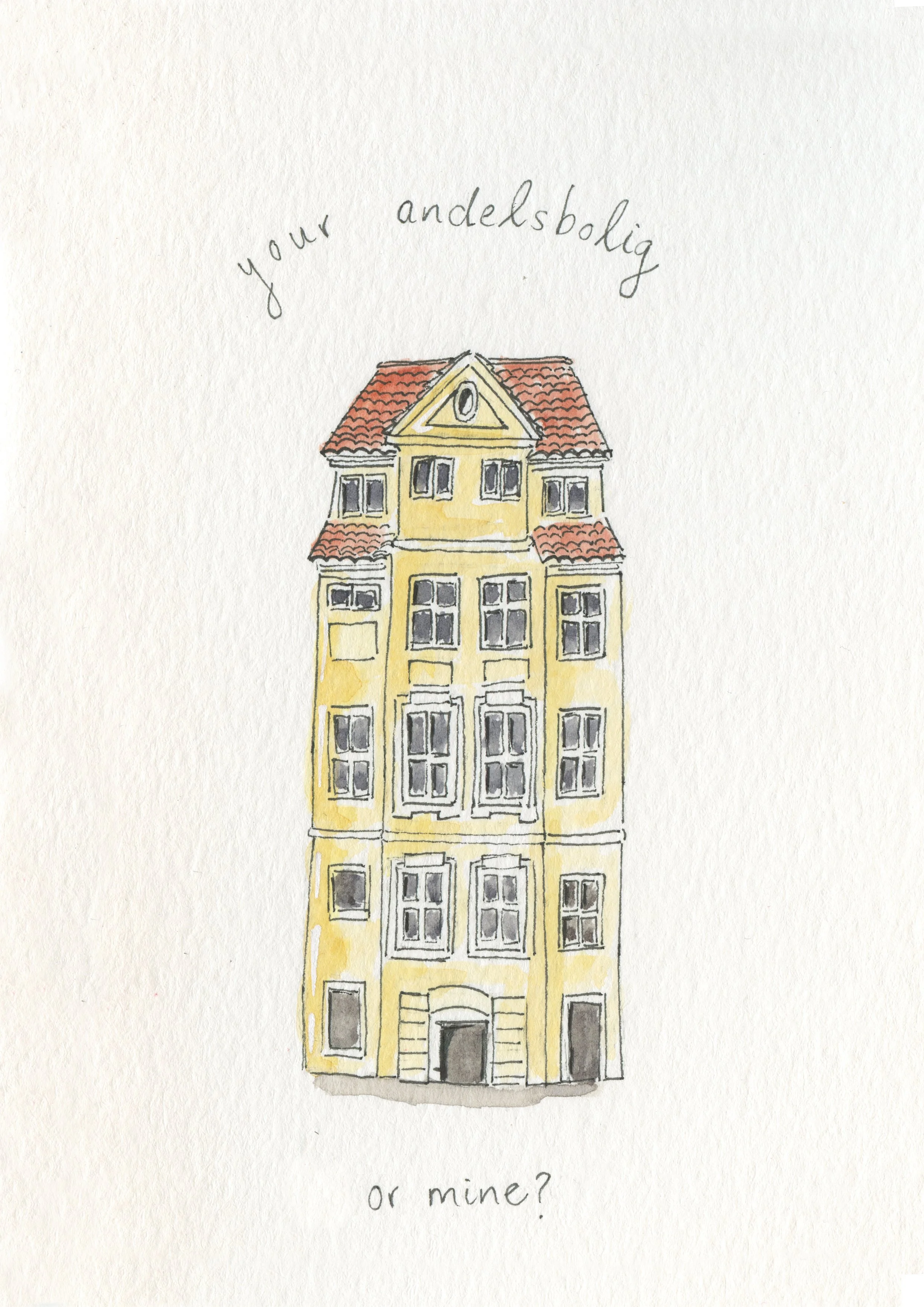 Andelsbolig Greeting Card