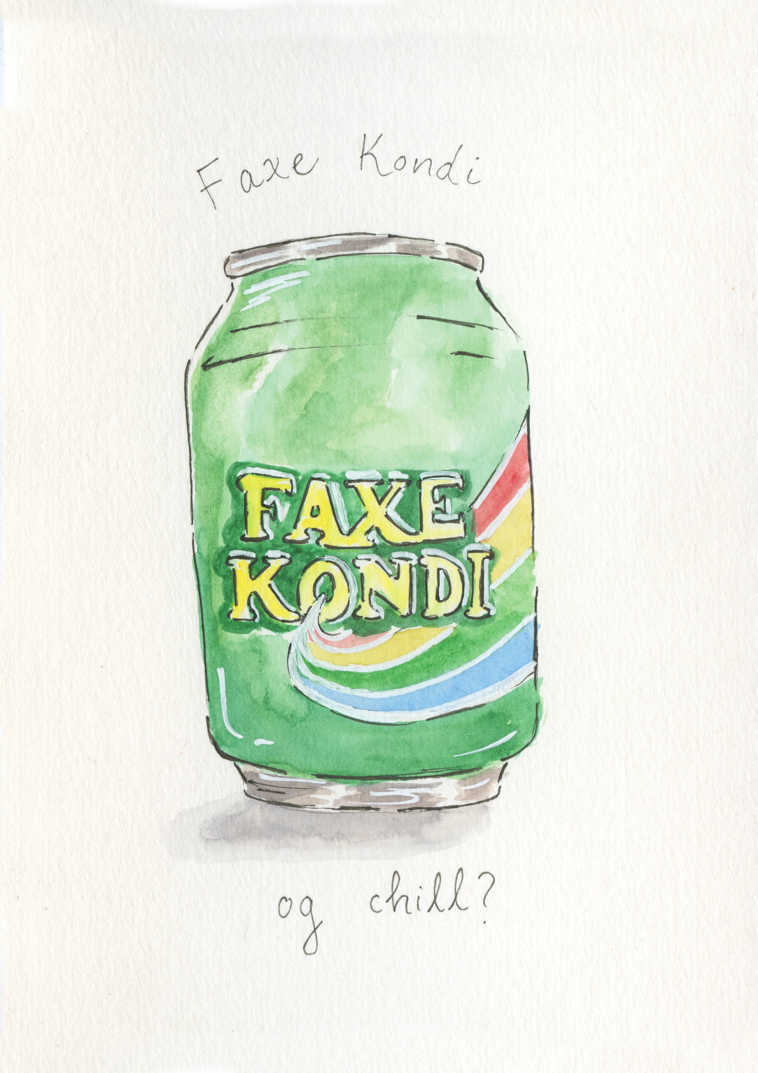 Faxe Kondi Greeting Card