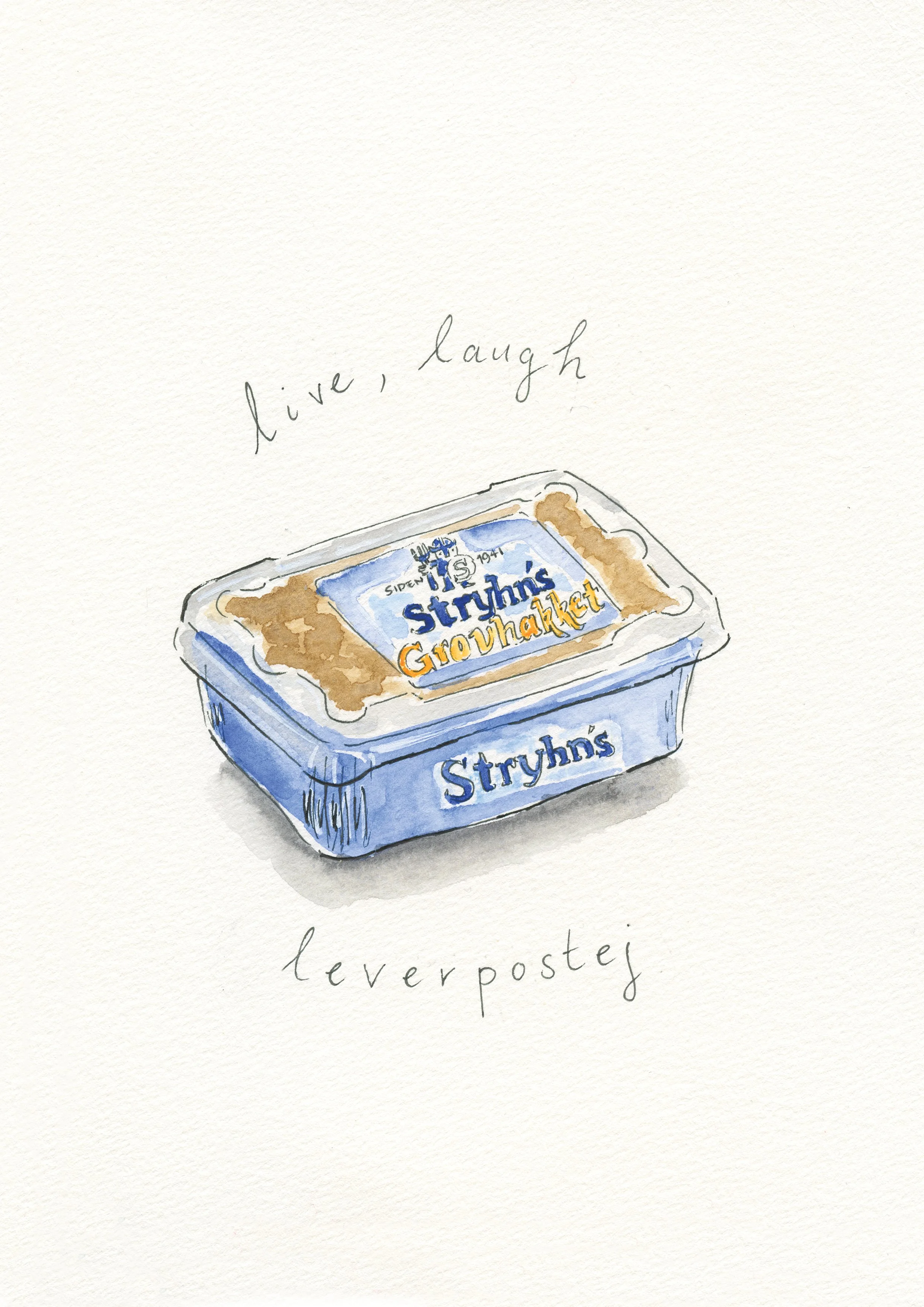 Leverpostej Greeting Card