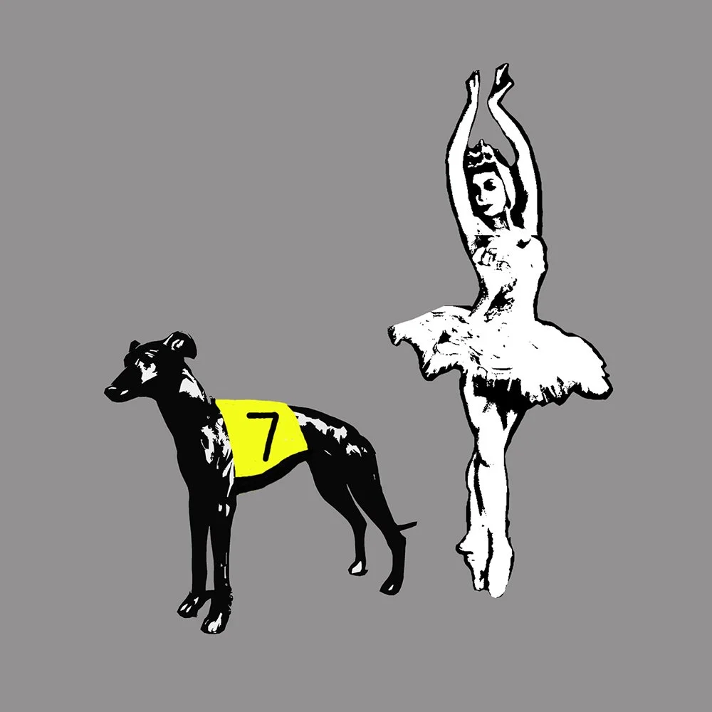 Ballerina With Greyhound