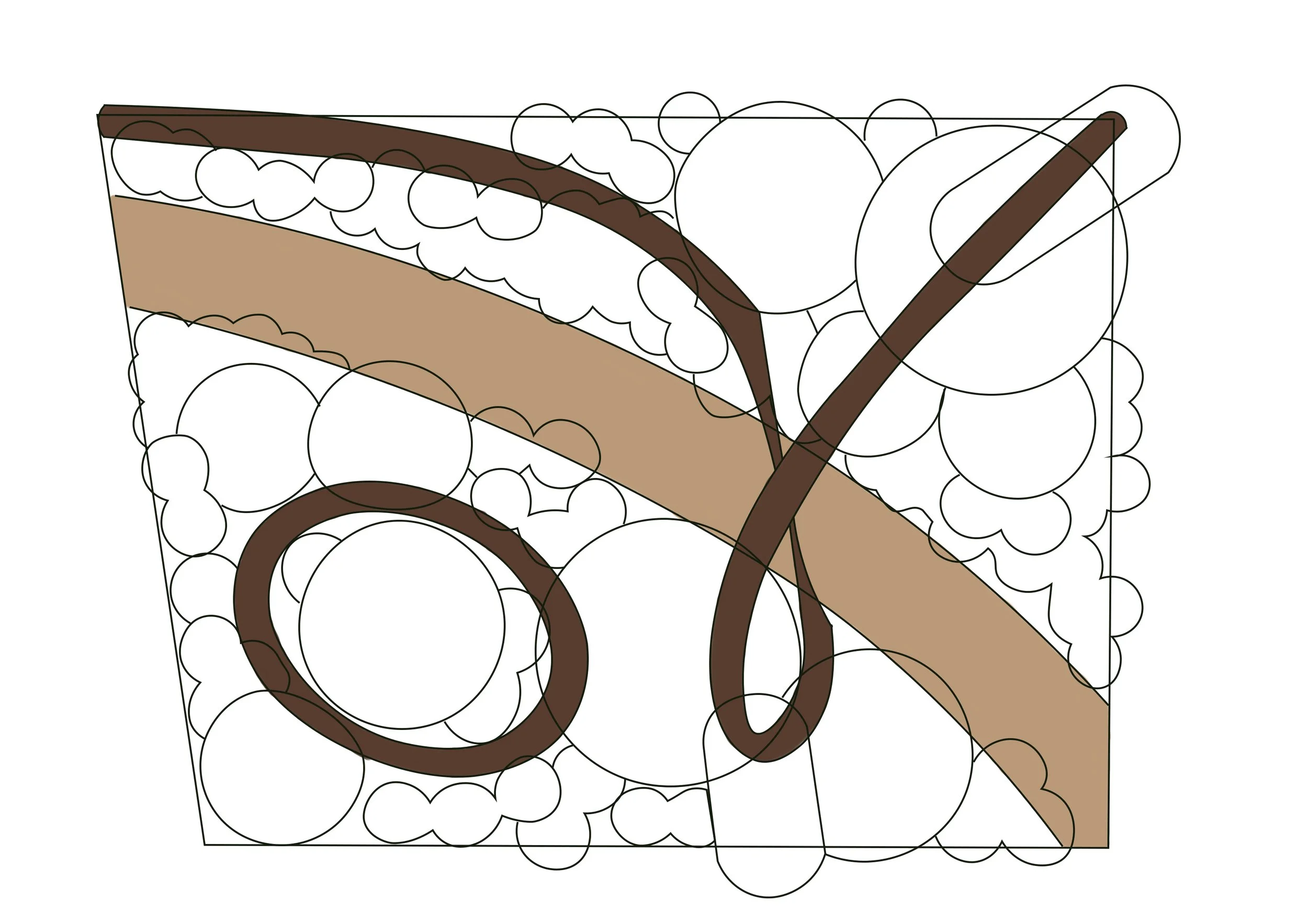 image of a planting plan for a permaculture garden