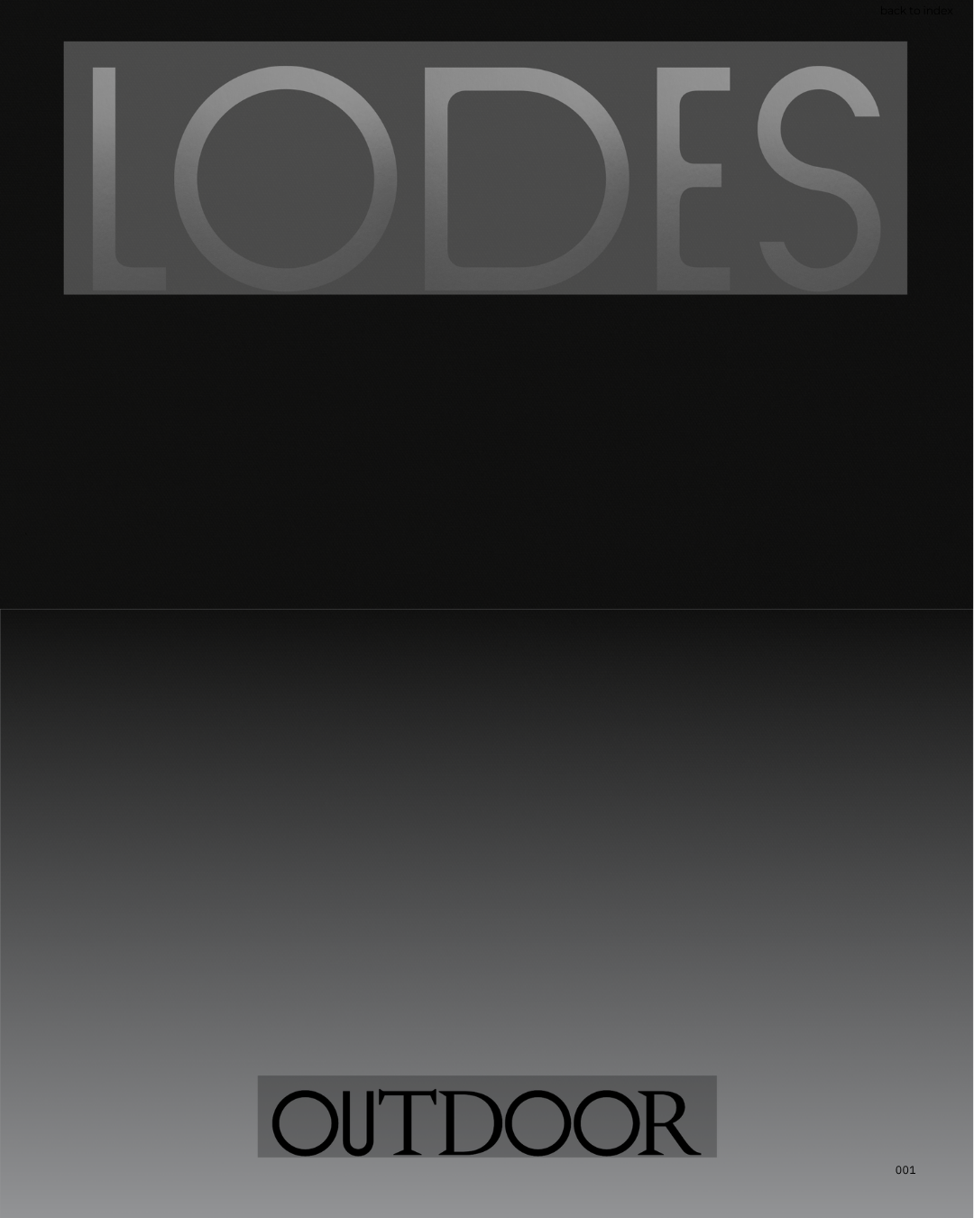 LODES OUTDOOR CATALOGUE