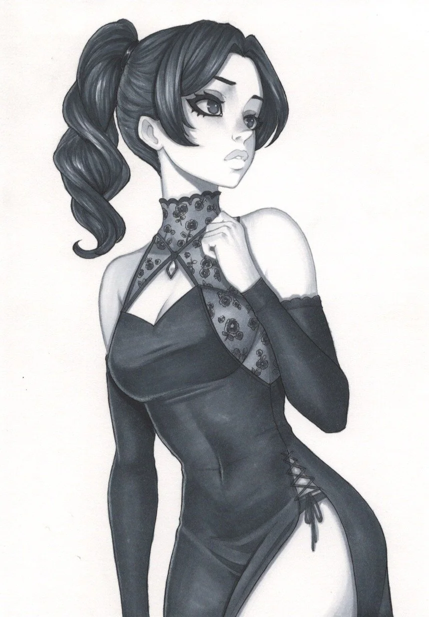 Black Dress // A5 (14,8 x 21 cm)