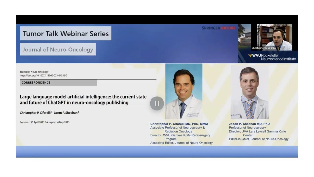 Invited discussion exploring the emerging role of large language models and ChatGPT in neuro-oncology publishing, including opportunities, limitations, and implications for scientific communication and academic medicine.